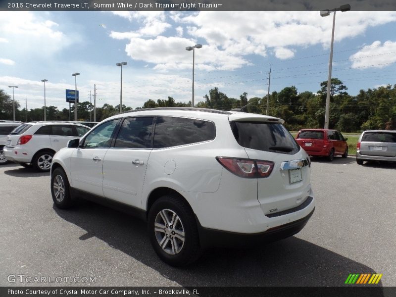 Summit White / Dark Titanium/Light Titanium 2016 Chevrolet Traverse LT