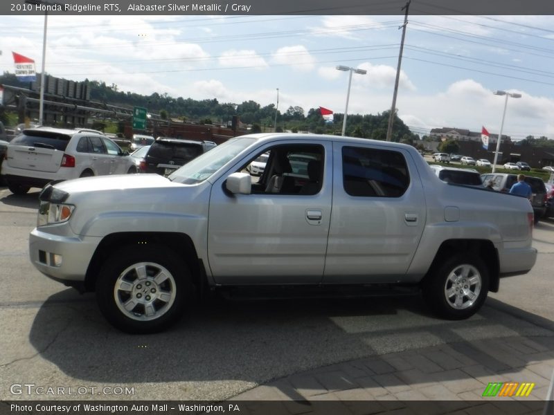 Alabaster Silver Metallic / Gray 2010 Honda Ridgeline RTS