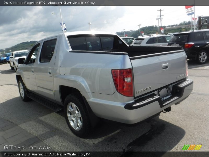 Alabaster Silver Metallic / Gray 2010 Honda Ridgeline RTS