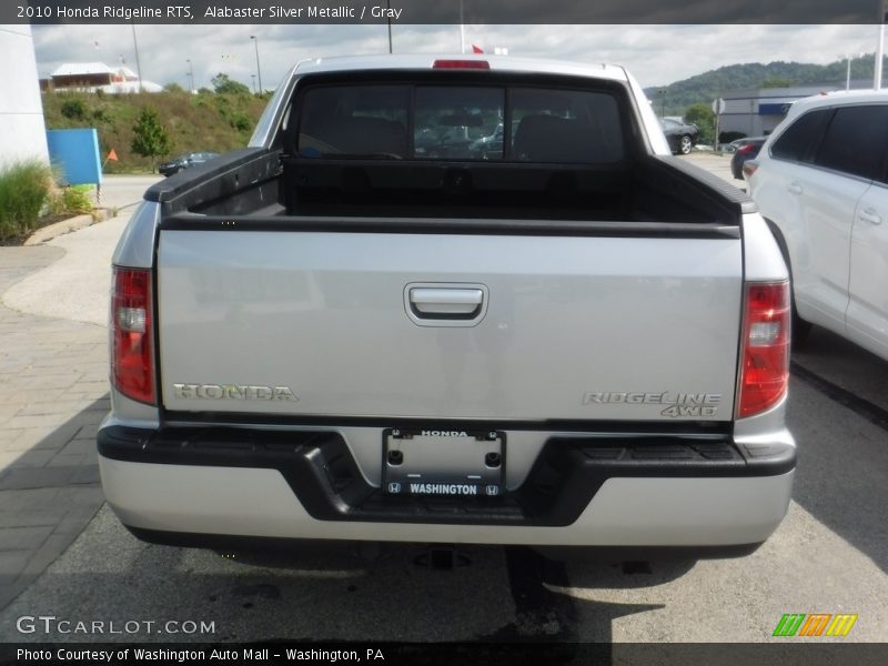 Alabaster Silver Metallic / Gray 2010 Honda Ridgeline RTS