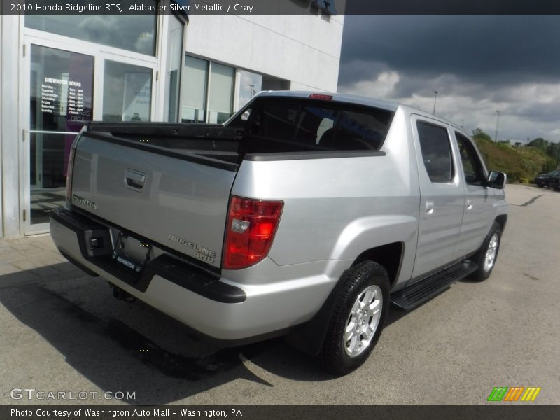 Alabaster Silver Metallic / Gray 2010 Honda Ridgeline RTS