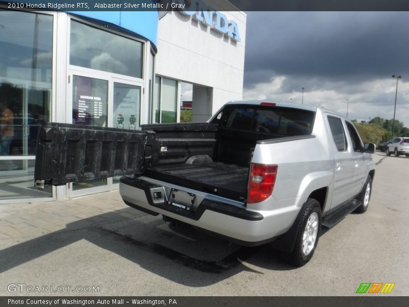 Alabaster Silver Metallic / Gray 2010 Honda Ridgeline RTS