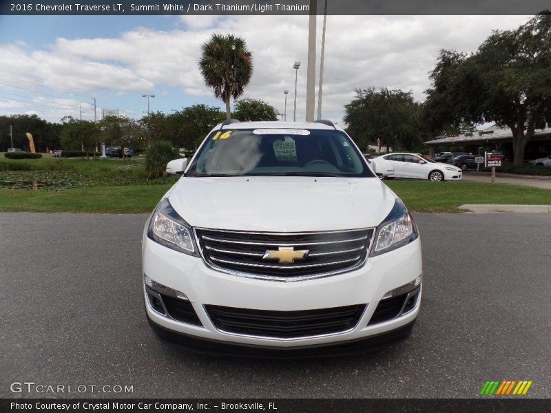 Summit White / Dark Titanium/Light Titanium 2016 Chevrolet Traverse LT