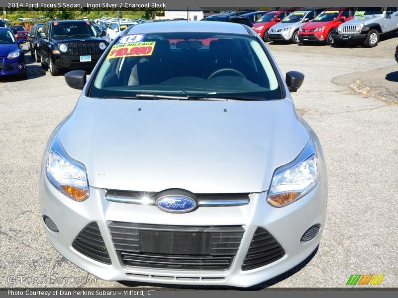 Ingot Silver / Charcoal Black 2014 Ford Focus S Sedan