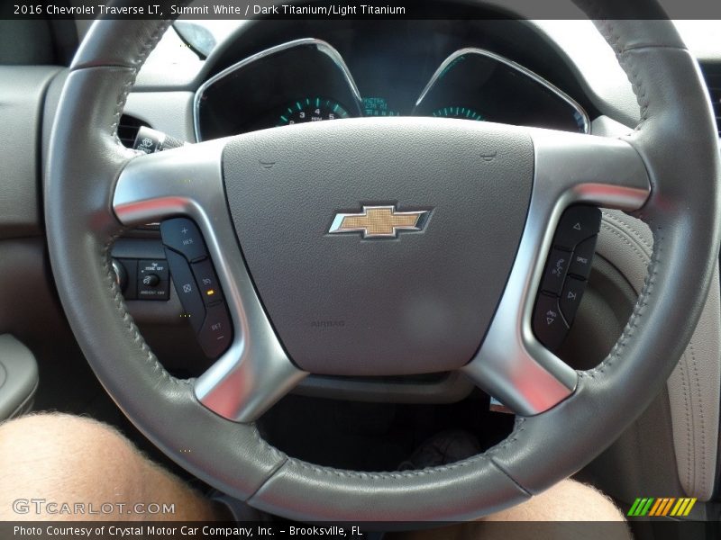 Summit White / Dark Titanium/Light Titanium 2016 Chevrolet Traverse LT