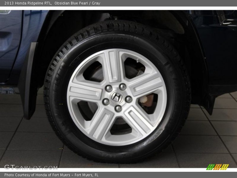 Obsidian Blue Pearl / Gray 2013 Honda Ridgeline RTL