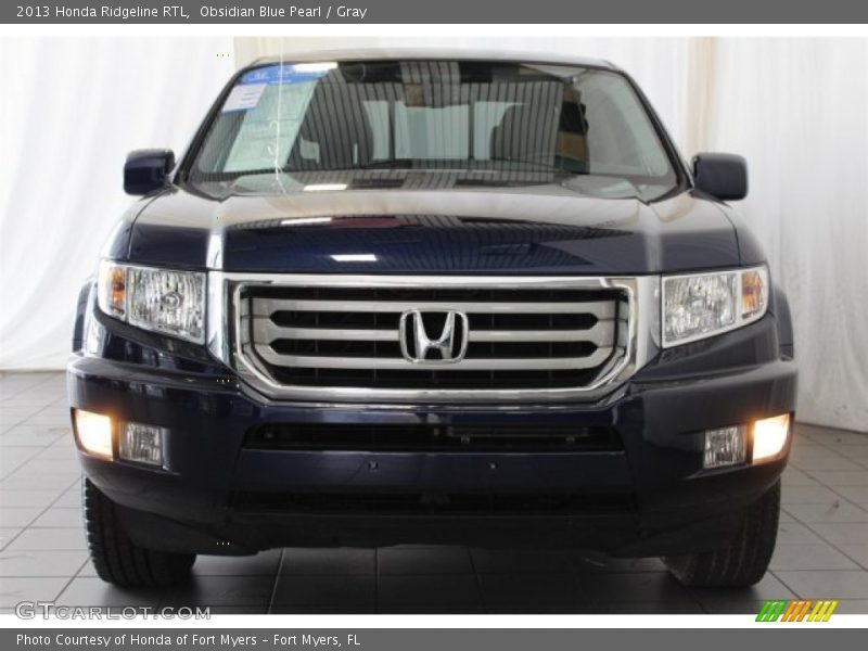 Obsidian Blue Pearl / Gray 2013 Honda Ridgeline RTL