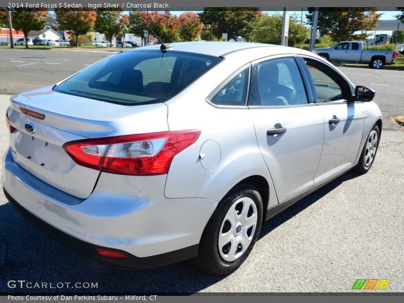 Ingot Silver / Charcoal Black 2014 Ford Focus S Sedan