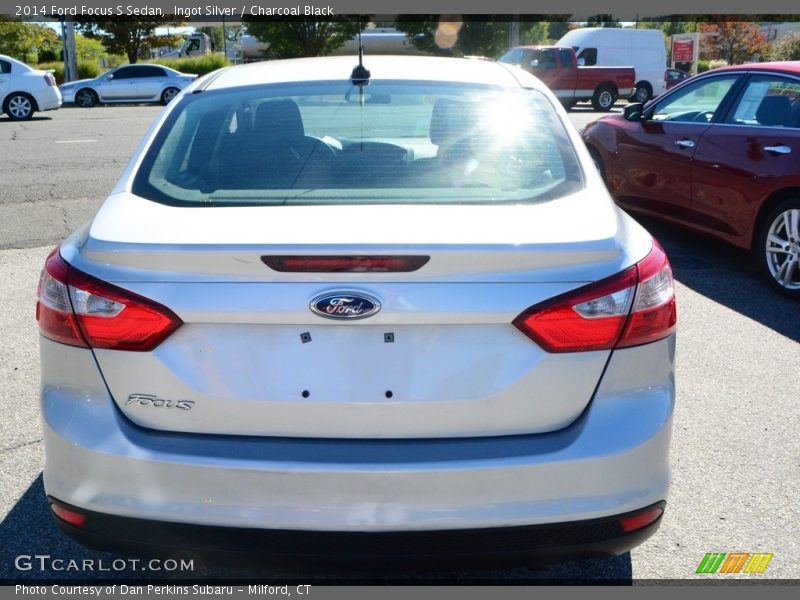Ingot Silver / Charcoal Black 2014 Ford Focus S Sedan