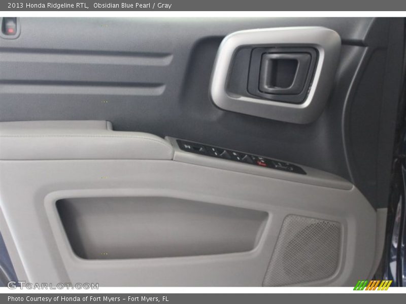 Obsidian Blue Pearl / Gray 2013 Honda Ridgeline RTL