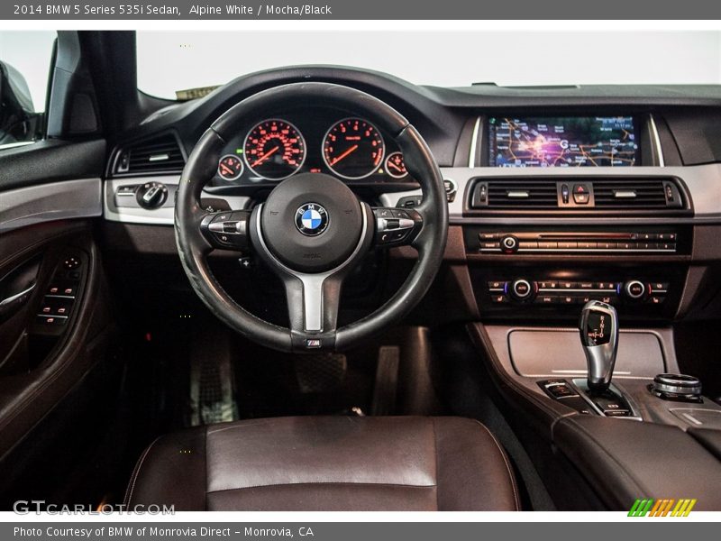 Alpine White / Mocha/Black 2014 BMW 5 Series 535i Sedan