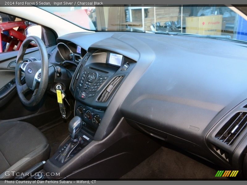 Ingot Silver / Charcoal Black 2014 Ford Focus S Sedan