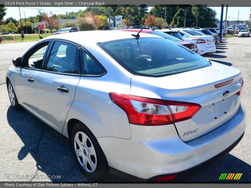 Ingot Silver / Charcoal Black 2014 Ford Focus S Sedan