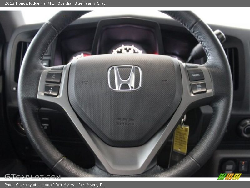 Obsidian Blue Pearl / Gray 2013 Honda Ridgeline RTL