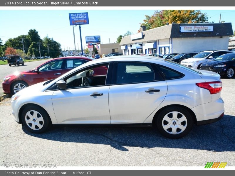 Ingot Silver / Charcoal Black 2014 Ford Focus S Sedan