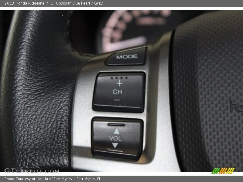 Obsidian Blue Pearl / Gray 2013 Honda Ridgeline RTL