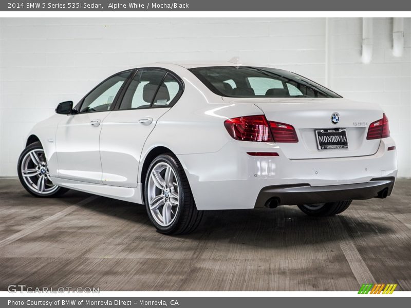 Alpine White / Mocha/Black 2014 BMW 5 Series 535i Sedan