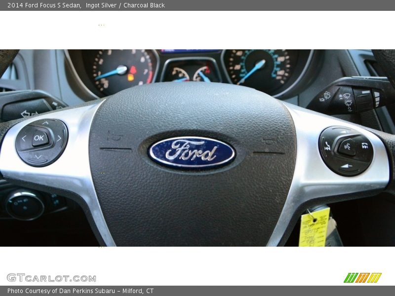 Ingot Silver / Charcoal Black 2014 Ford Focus S Sedan