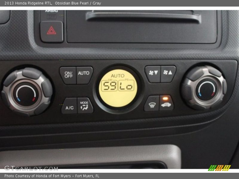 Obsidian Blue Pearl / Gray 2013 Honda Ridgeline RTL