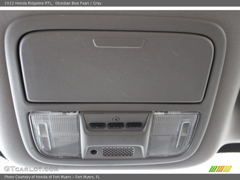 Obsidian Blue Pearl / Gray 2013 Honda Ridgeline RTL