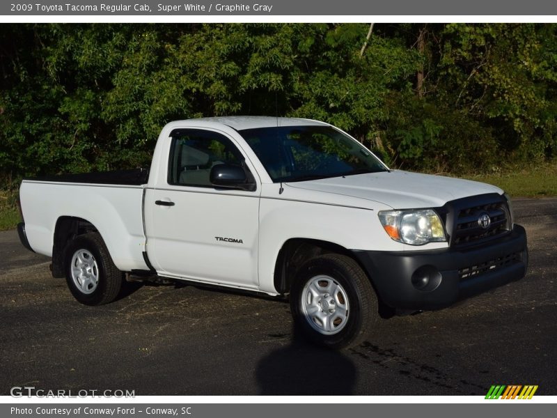 Super White / Graphite Gray 2009 Toyota Tacoma Regular Cab