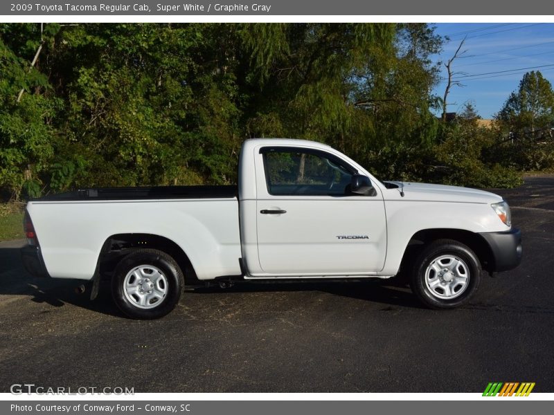 Super White / Graphite Gray 2009 Toyota Tacoma Regular Cab