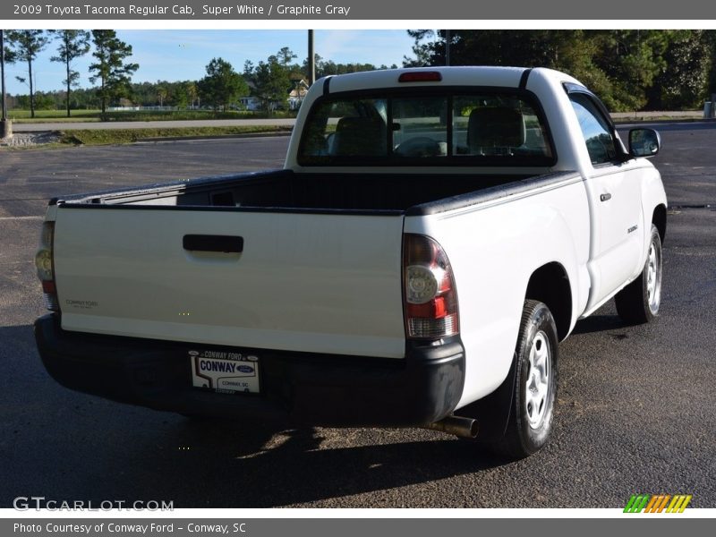 Super White / Graphite Gray 2009 Toyota Tacoma Regular Cab