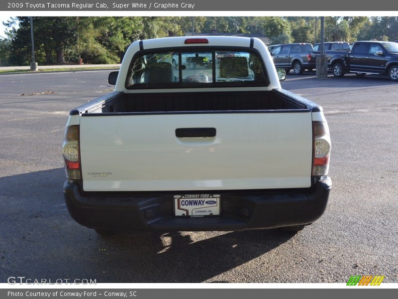 Super White / Graphite Gray 2009 Toyota Tacoma Regular Cab