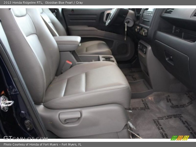 Obsidian Blue Pearl / Gray 2013 Honda Ridgeline RTL