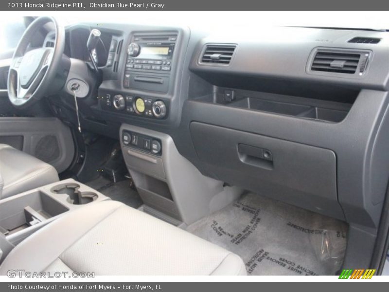 Obsidian Blue Pearl / Gray 2013 Honda Ridgeline RTL