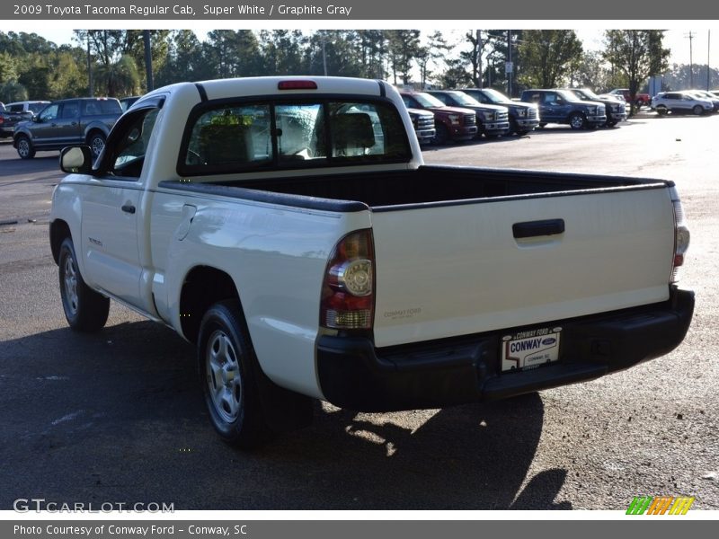 Super White / Graphite Gray 2009 Toyota Tacoma Regular Cab