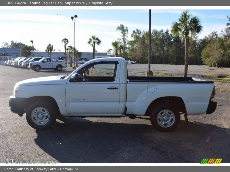 Super White / Graphite Gray 2009 Toyota Tacoma Regular Cab