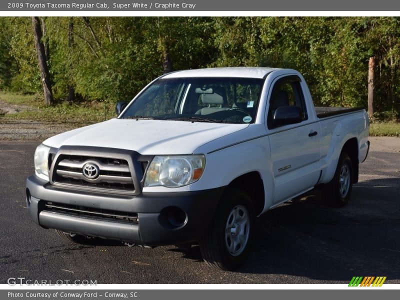 Super White / Graphite Gray 2009 Toyota Tacoma Regular Cab