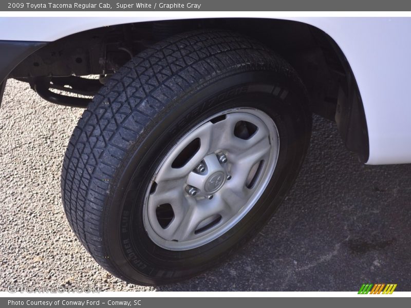 Super White / Graphite Gray 2009 Toyota Tacoma Regular Cab