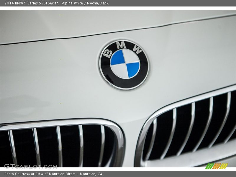 Alpine White / Mocha/Black 2014 BMW 5 Series 535i Sedan