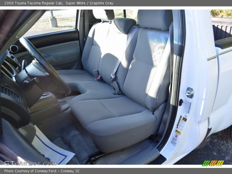Super White / Graphite Gray 2009 Toyota Tacoma Regular Cab