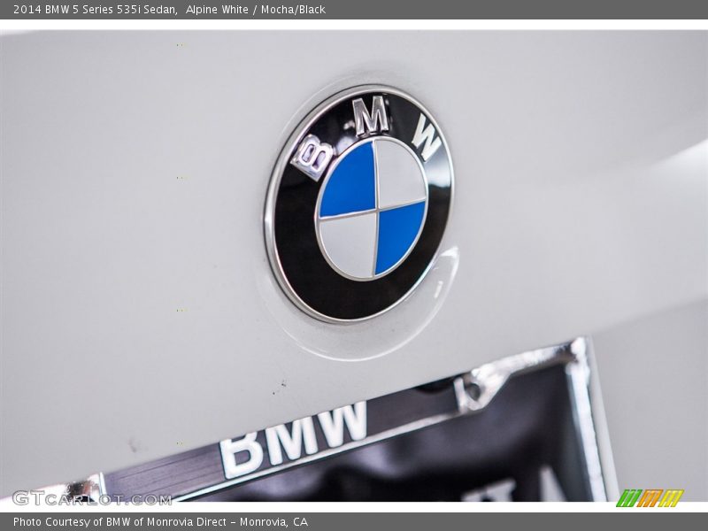 Alpine White / Mocha/Black 2014 BMW 5 Series 535i Sedan