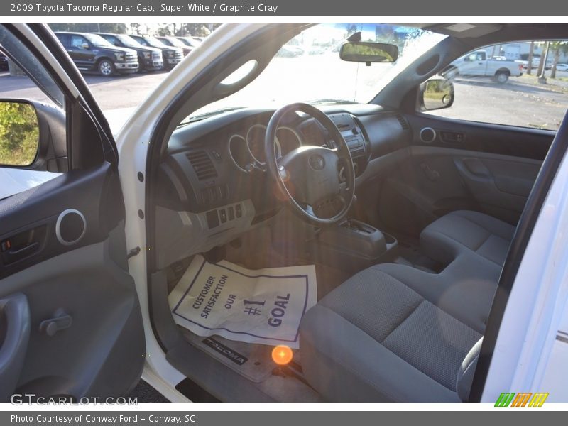 Super White / Graphite Gray 2009 Toyota Tacoma Regular Cab
