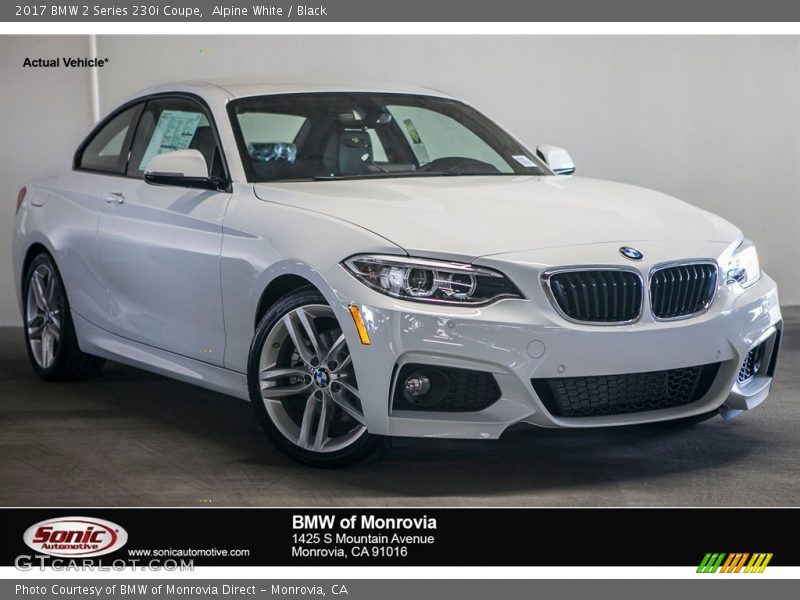 Alpine White / Black 2017 BMW 2 Series 230i Coupe