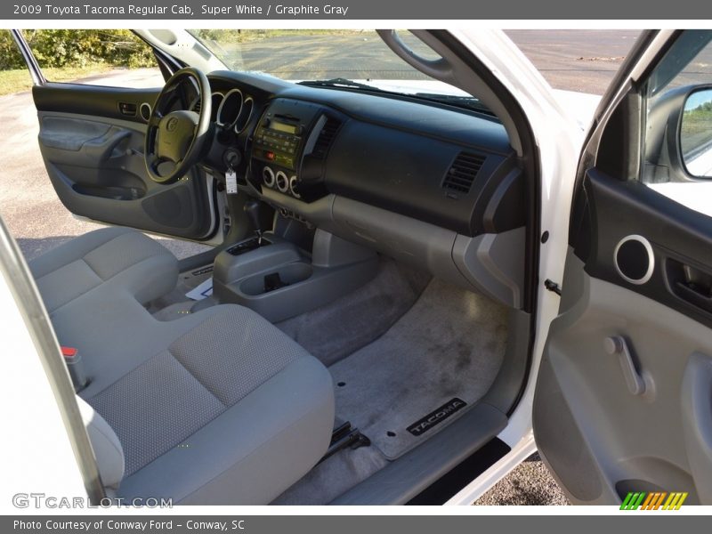Super White / Graphite Gray 2009 Toyota Tacoma Regular Cab