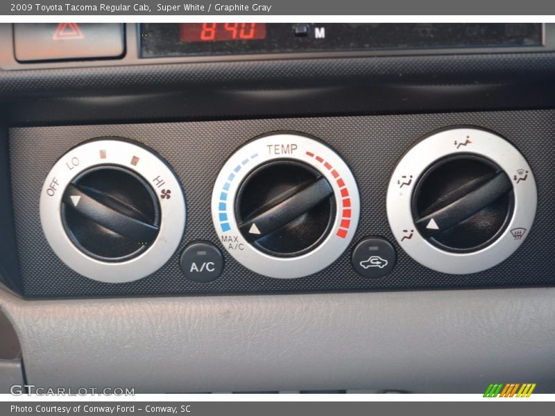 Super White / Graphite Gray 2009 Toyota Tacoma Regular Cab