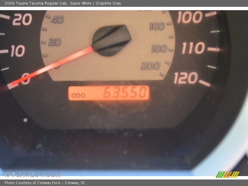 Super White / Graphite Gray 2009 Toyota Tacoma Regular Cab