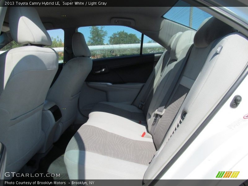 Super White / Light Gray 2013 Toyota Camry Hybrid LE