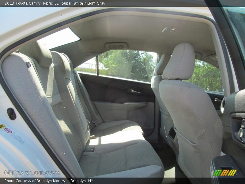 Super White / Light Gray 2013 Toyota Camry Hybrid LE