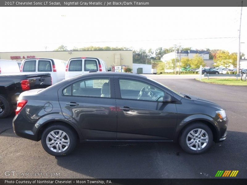 Nightfall Gray Metallic / Jet Black/Dark Titanium 2017 Chevrolet Sonic LT Sedan