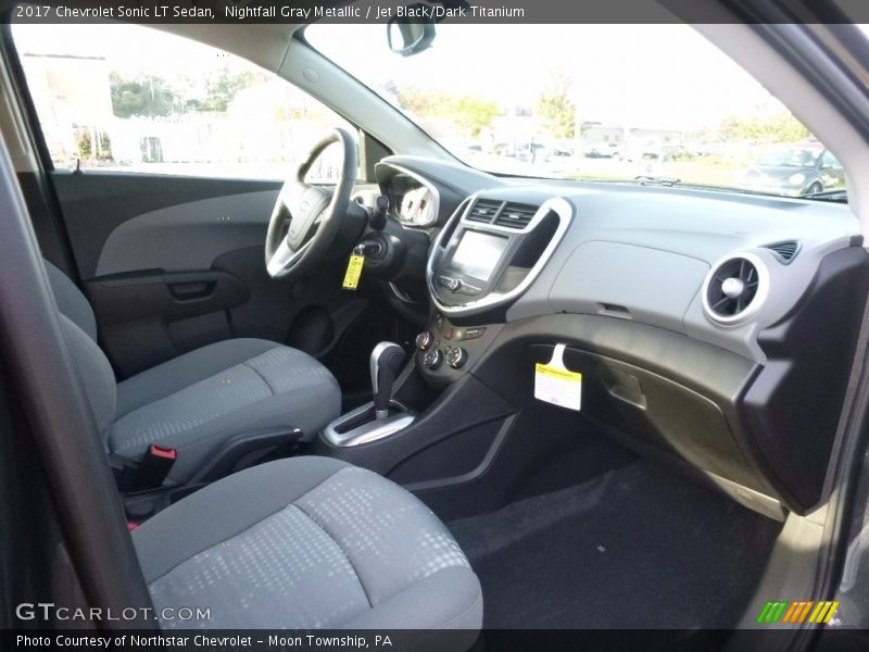 Nightfall Gray Metallic / Jet Black/Dark Titanium 2017 Chevrolet Sonic LT Sedan