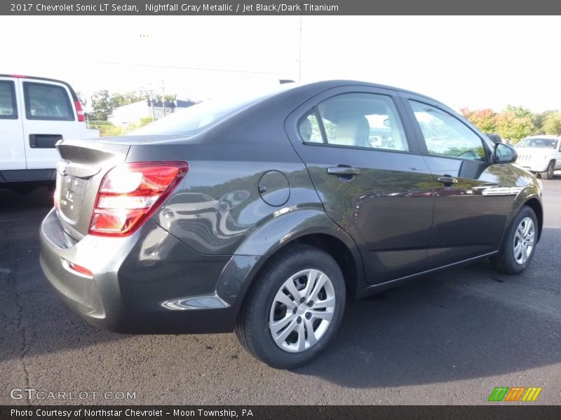 Nightfall Gray Metallic / Jet Black/Dark Titanium 2017 Chevrolet Sonic LT Sedan