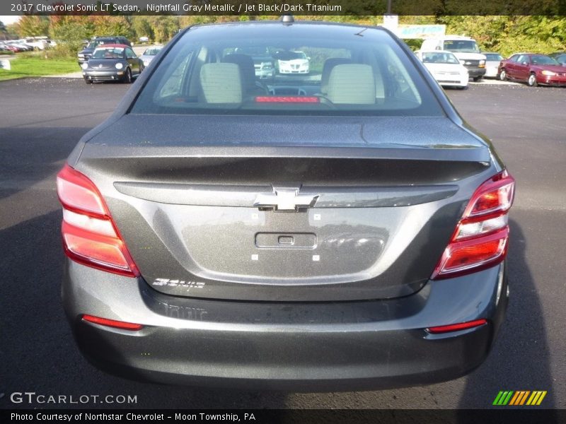 Nightfall Gray Metallic / Jet Black/Dark Titanium 2017 Chevrolet Sonic LT Sedan