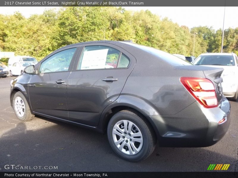 Nightfall Gray Metallic / Jet Black/Dark Titanium 2017 Chevrolet Sonic LT Sedan