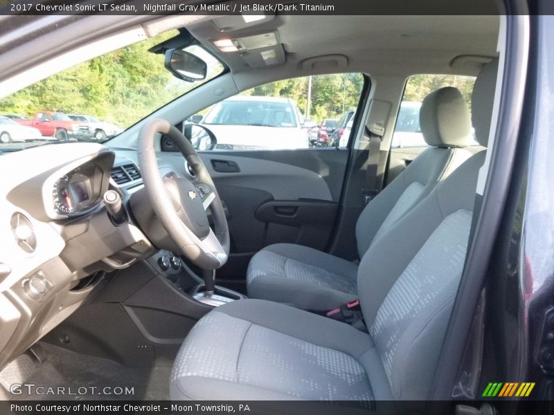 Nightfall Gray Metallic / Jet Black/Dark Titanium 2017 Chevrolet Sonic LT Sedan